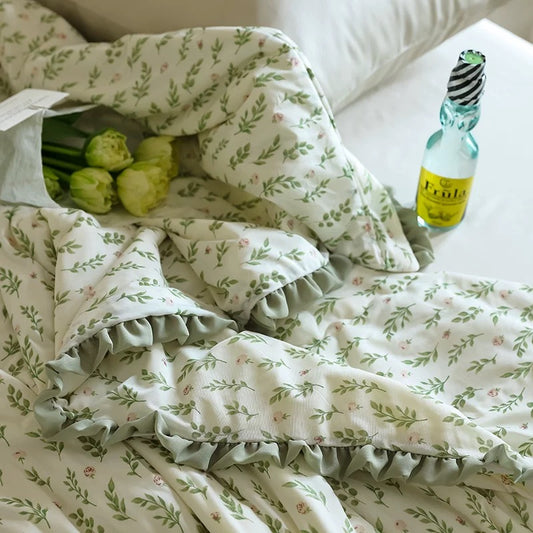 夏日森系凉感夏被 | 轻盈清凉,美梦入眠 | SleepNest床上用品