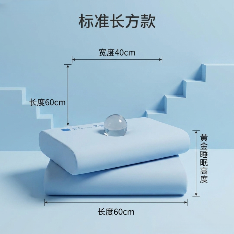 Zero-Gravity Slow Rebound Cervical Pillow | Adaptive Neck Support with Cotton Pillowcase | SleepNest Bedding