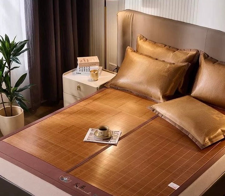 夏季清凉双面竹席 | 自然棕色 | SleepNest 床上用品