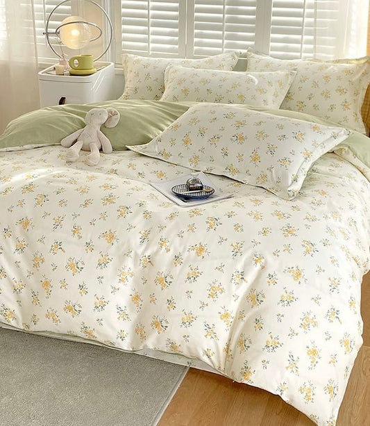 4PCS High-Density COTTON Bedding set | Spring in Bloom | SleepNest Bedding