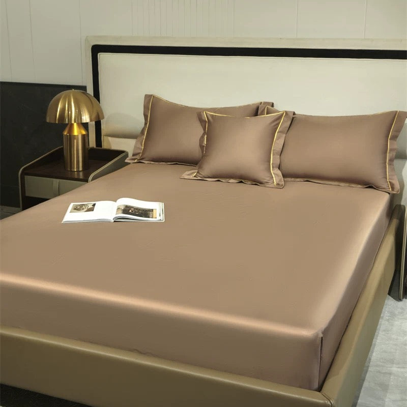 奢华臻品100支长绒棉四件套 | 太妃糖棕色 | SleepNest Bedding~床品系列