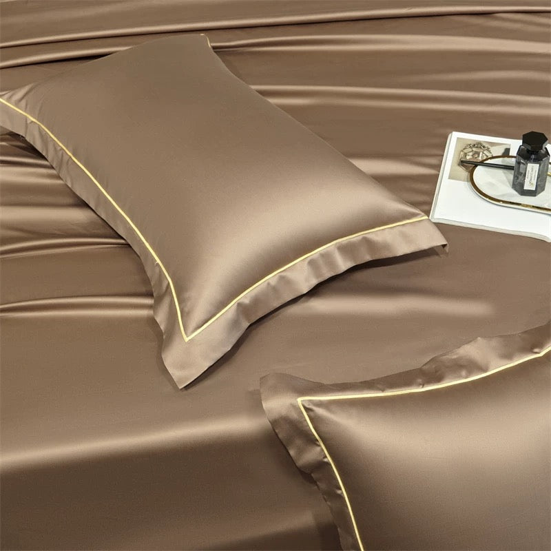 奢华臻品100支长绒棉四件套 | 太妃糖棕色 | SleepNest Bedding~床品系列