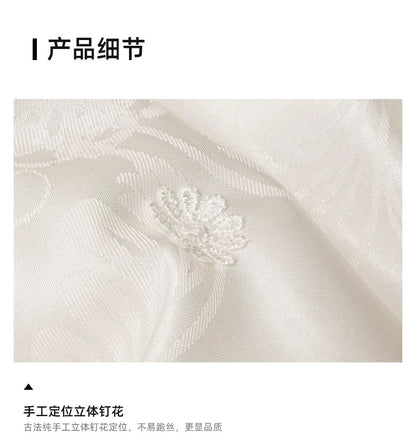 双宫7A纯天然桑蚕丝被 | 100支新疆长绒棉 | 中式大提花 | SleepNest床上用品