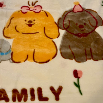 冬季毛毯高克重拉舍尔牛奶绒法兰绒｜修狗Family-超柔软 双面暖绒 防静电 | SleepNest床上用品