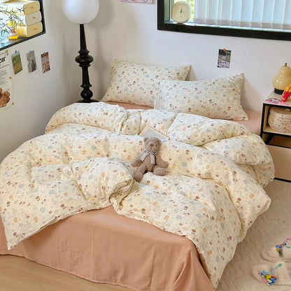 4PCS Double Gauze COTTON Bedding set | Puppy Paradise | SleepNest Bedding