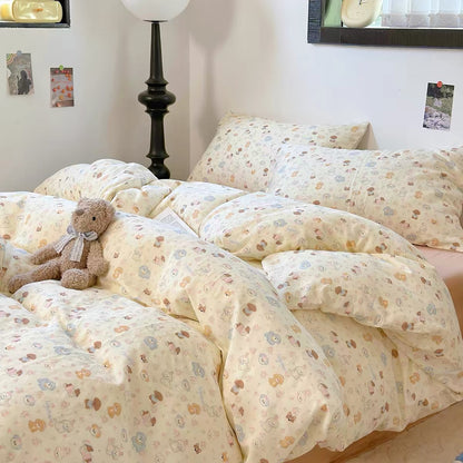 4PCS Double Gauze COTTON Bedding set | Puppy Paradise | SleepNest Bedding