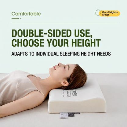 CloudSoft Memory Foam Pillow | Slow Rebound Neck Support Pillow with Pillowcase | SleepNest Bedding