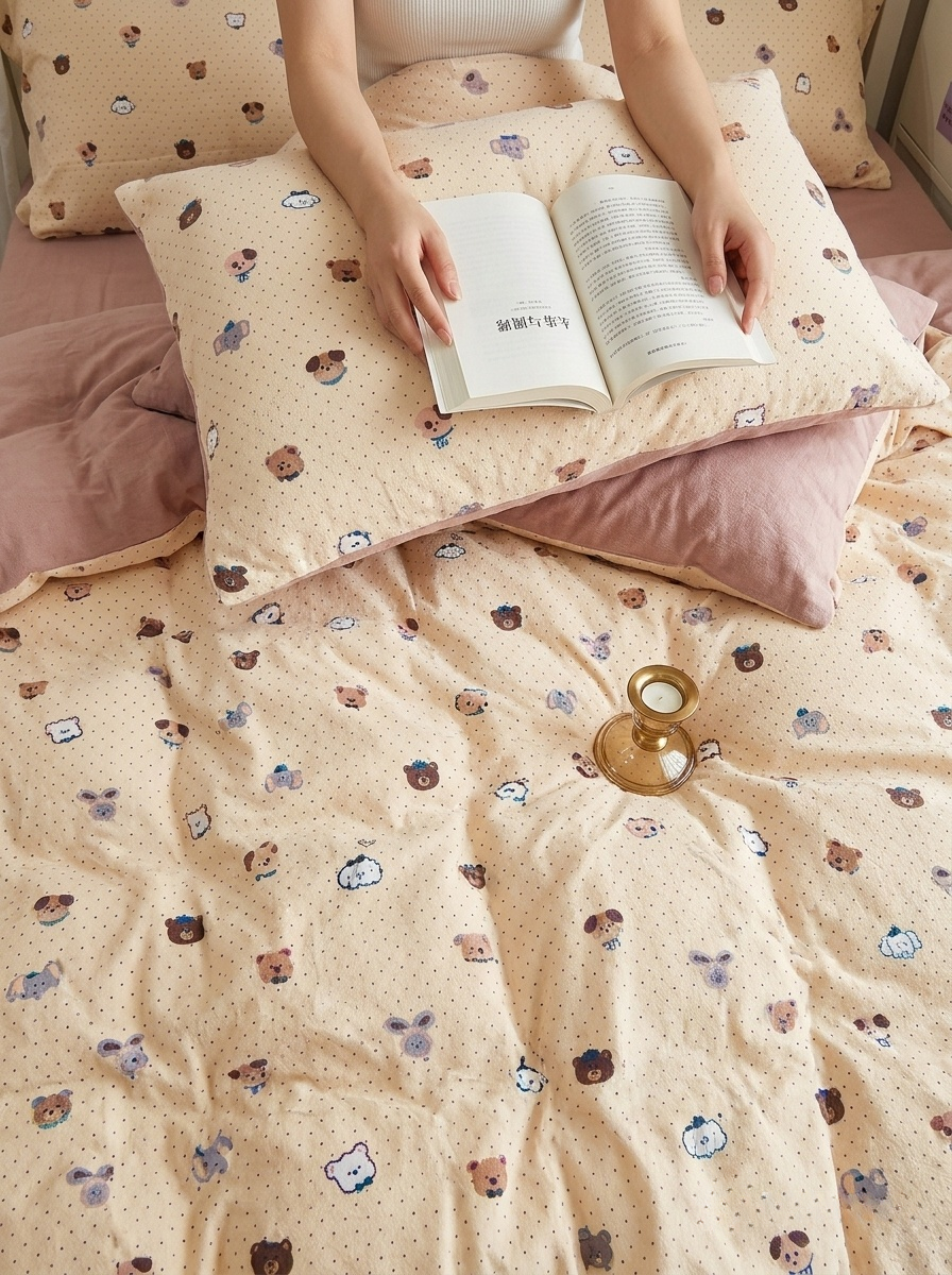 4PCS Brushed COTTON Bedding set | Pet Parade | SleepNest Bedding