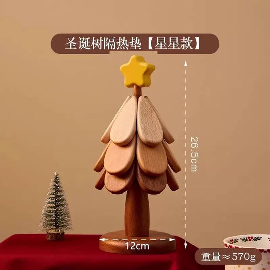 圣诞树隔热餐垫 | 实木材质 |SleepNest 居家必备好物