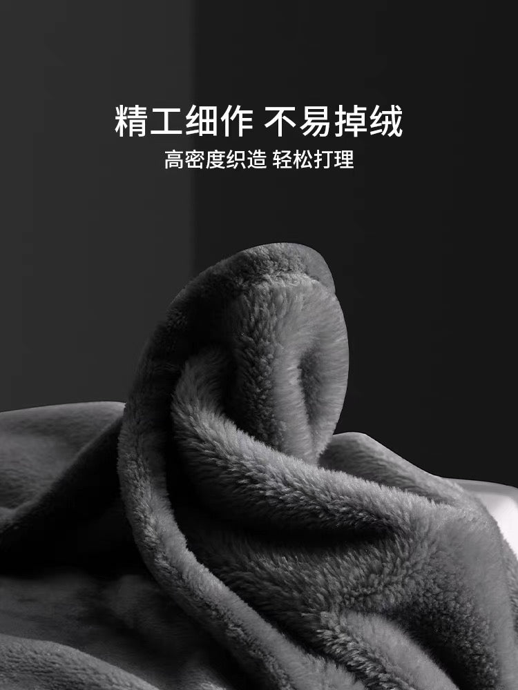 【冬季毛毯-暖冬折扣】雪貂绒法兰绒纯色｜超柔软 双面暖绒 防静电 | SleepNest床上用品