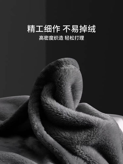 【冬季毛毯-暖冬折扣】雪貂绒法兰绒纯色｜超柔软 双面暖绒 防静电 | SleepNest床上用品