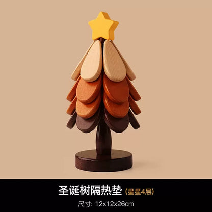 圣诞树隔热餐垫 | 实木材质 |SleepNest 居家必备好物