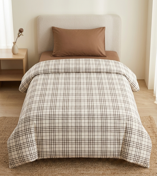 4PCS Minimal Washed Cotton Bedding Set | Soft, Breathable & Easy Care | SleepNest Bedding
