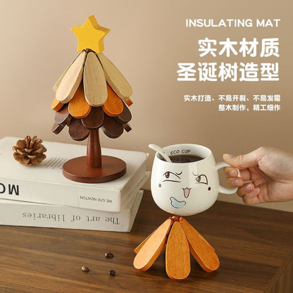圣诞树隔热餐垫 | 实木材质 |SleepNest 居家必备好物