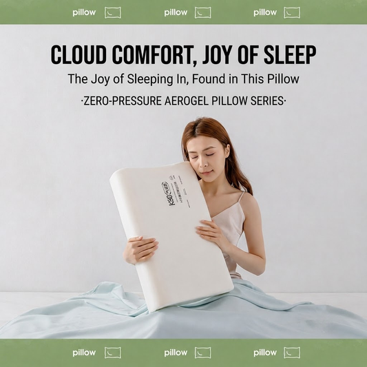 CloudSoft Memory Foam Pillow | Slow Rebound Neck Support Pillow with Pillowcase | SleepNest Bedding