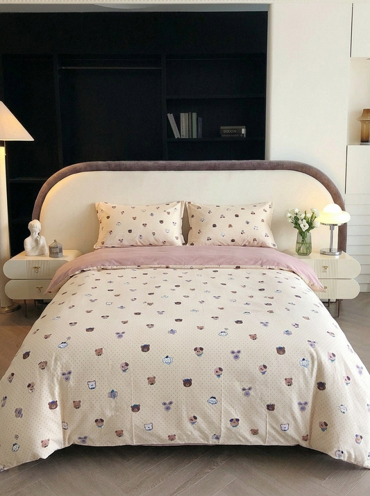 4PCS Brushed COTTON Bedding set | Pet Parade | SleepNest Bedding