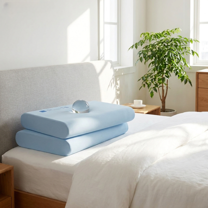 Zero-Gravity Slow Rebound Cervical Pillow | Adaptive Neck Support with Cotton Pillowcase | SleepNest Bedding